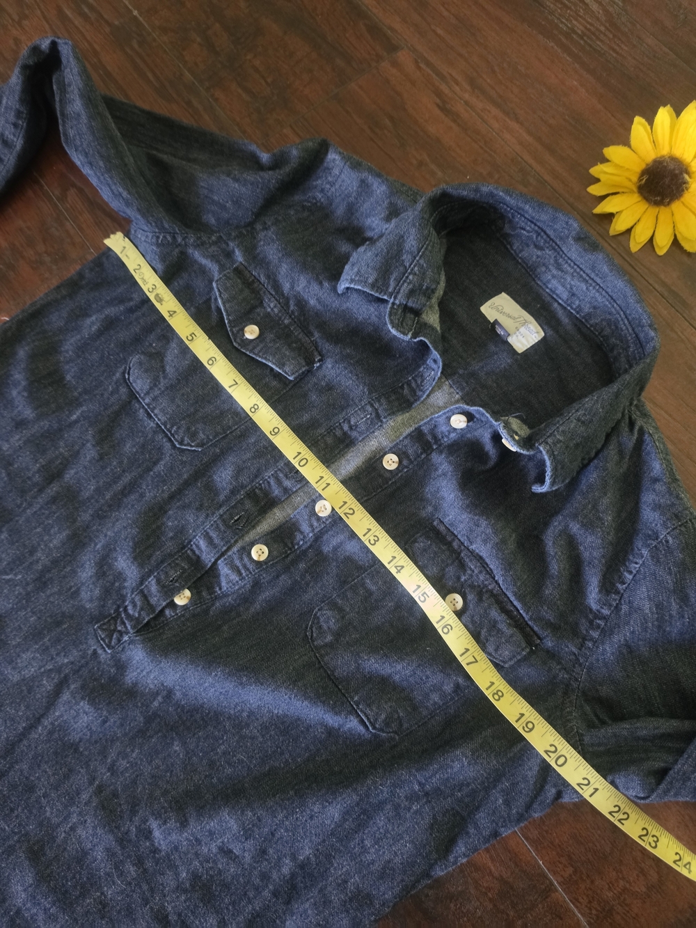 Universal Thread Dark Indigo Denim Shirt - Picture 5 of 5